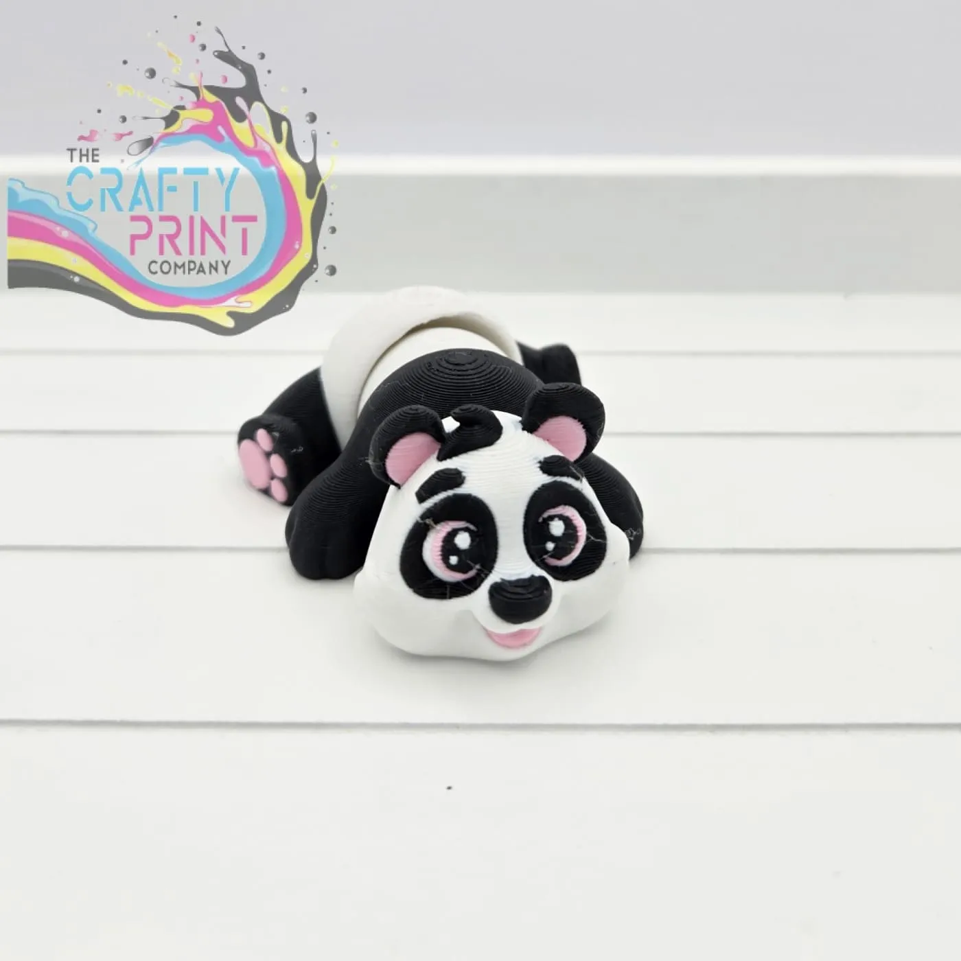 3D Printed Panda Articulated Flexi Keyring/Fidget