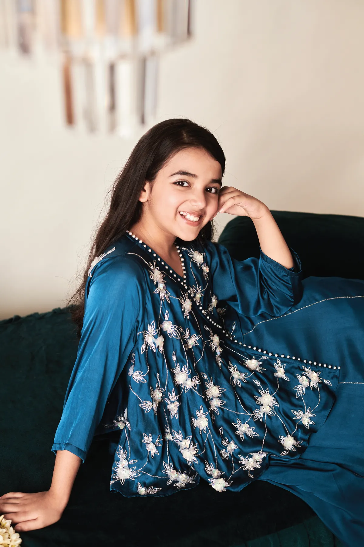 Aayat - Angrakha Set With Skirt And Inner - Set Of 3