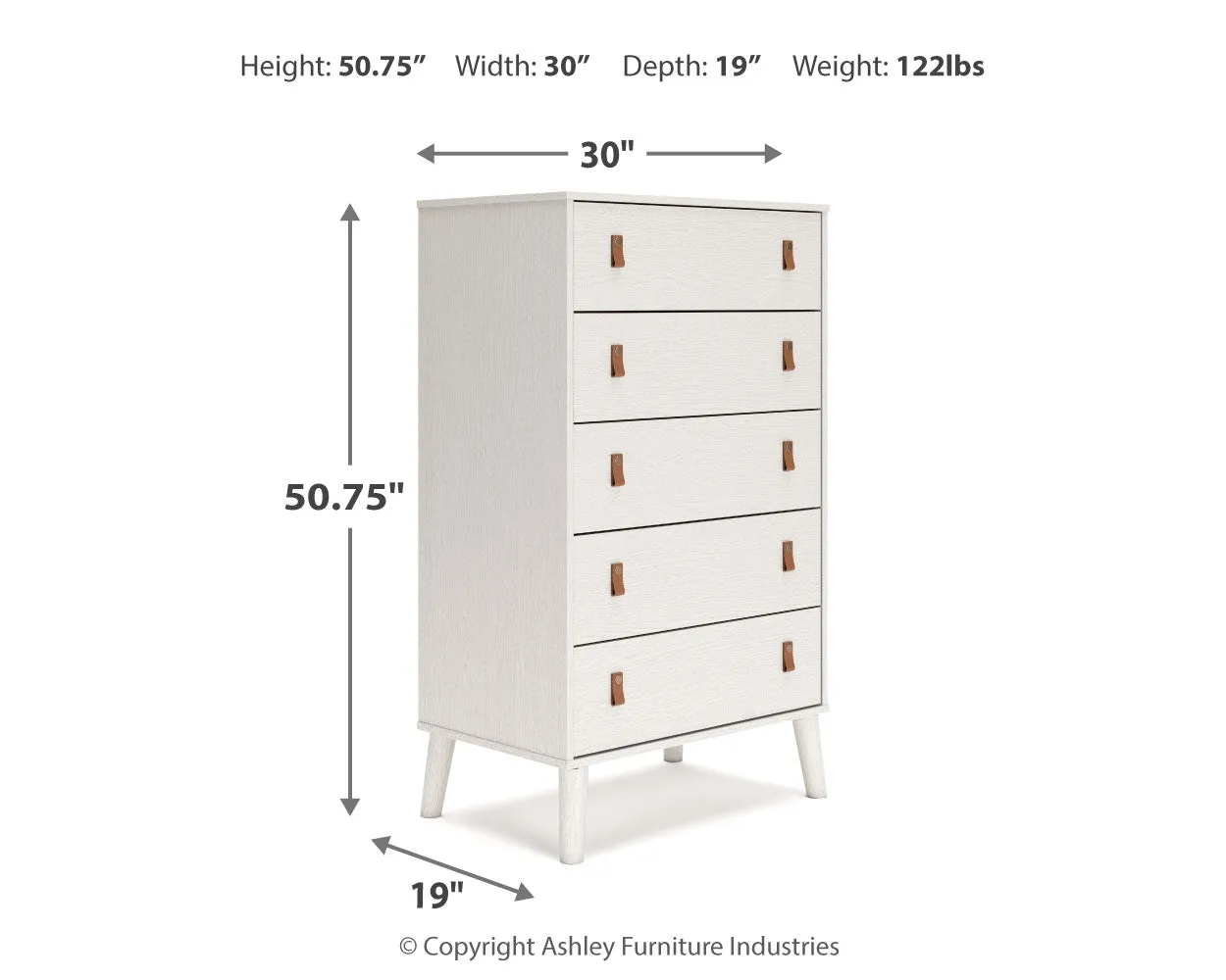 Aprilyn Full Canopy Bed with Dresser, Chest and Nightstand