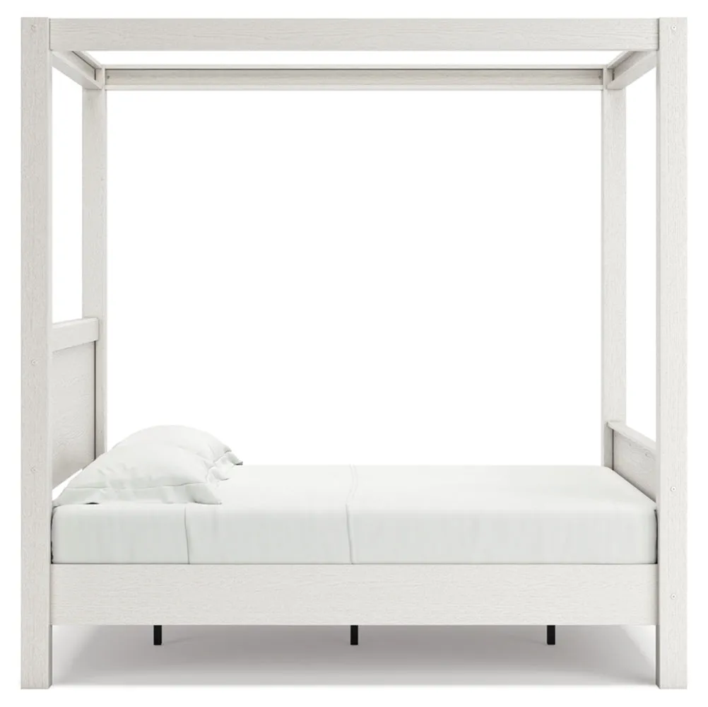 Aprilyn Full Canopy Bed with Dresser