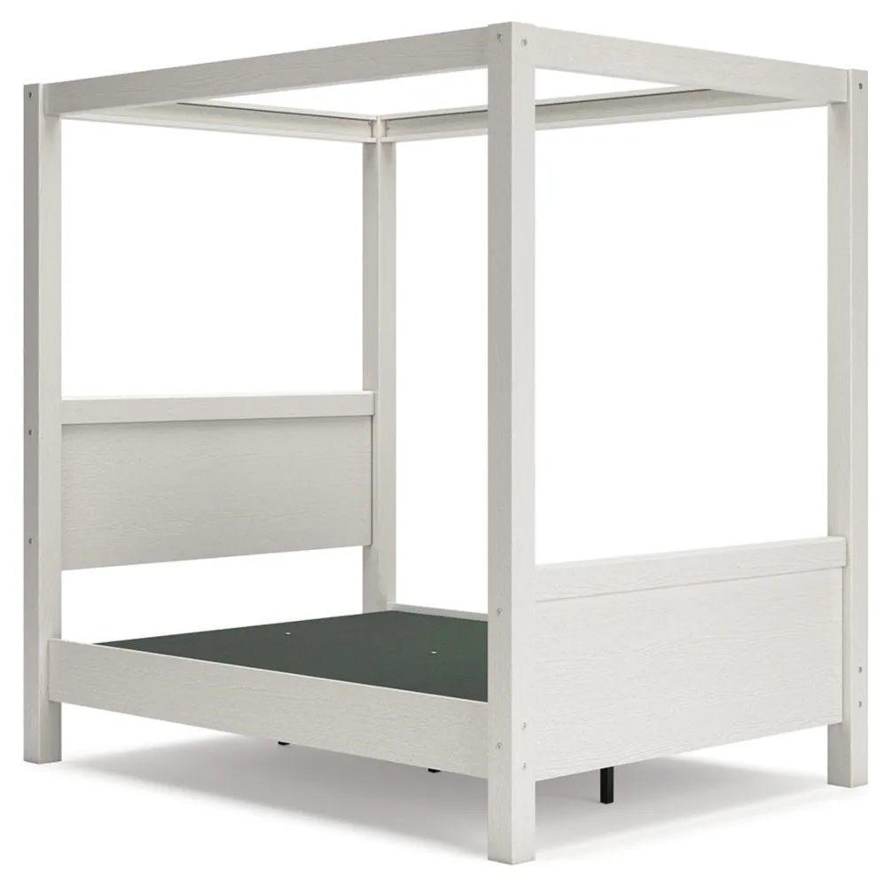 Aprilyn Full Canopy Bed with Dresser