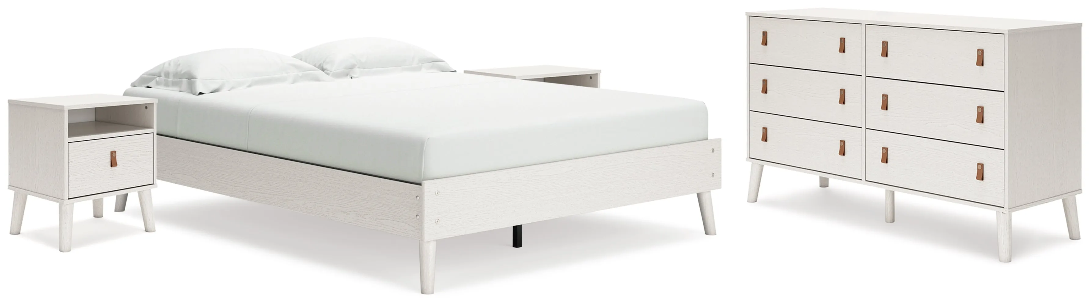 Aprilyn Queen Platform Bed with Dresser and 2 Nightstands