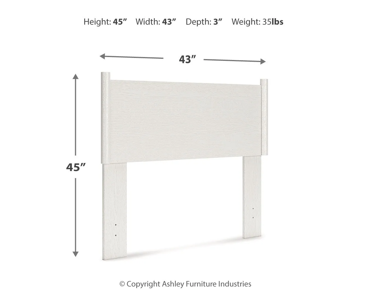 Aprilyn Twin Panel Headboard with Dresser