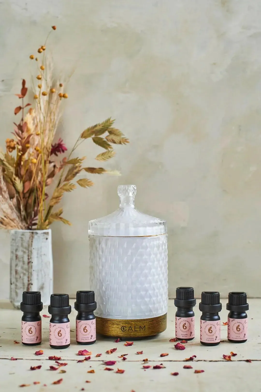 Aroma Diffuser With Breathe and Rest Calm Oil Sets