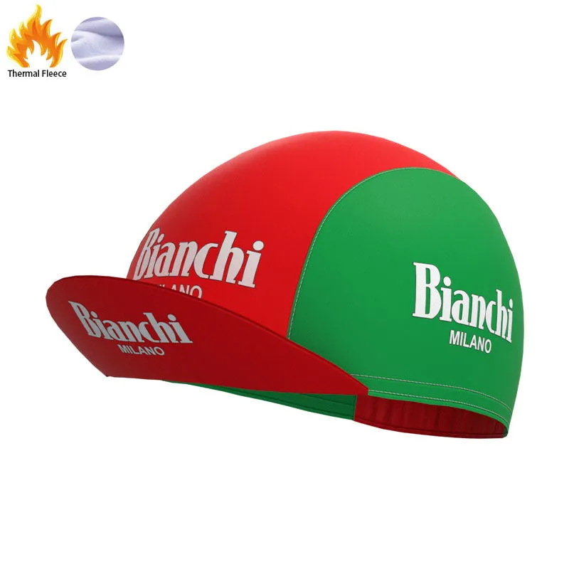 Bianchi Green red Fleece Retro Cycling Kits