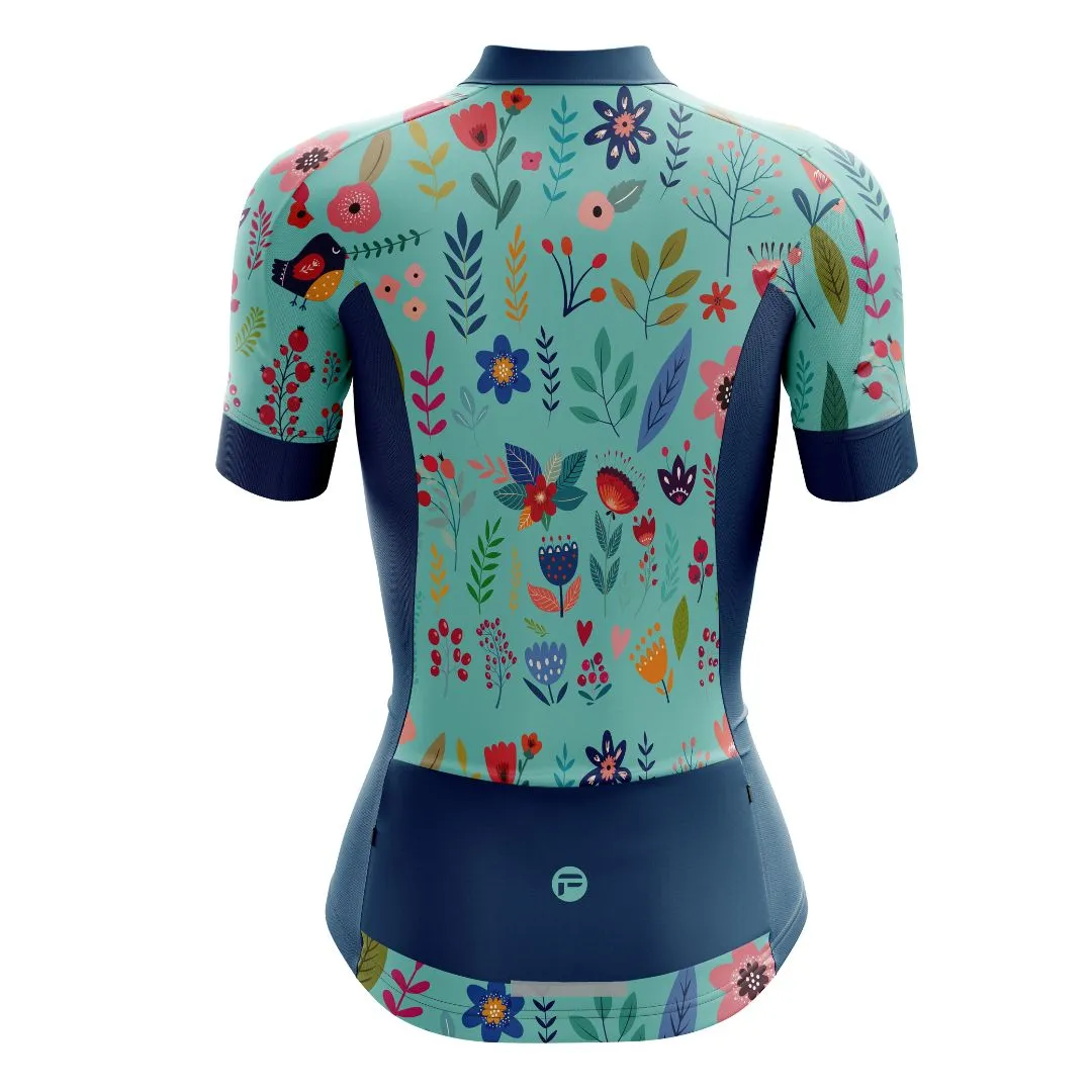 Blooming Garden | Women's Short Sleeve Cycling Jersey