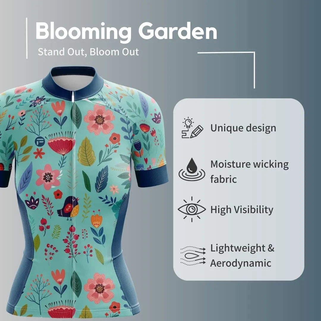 Blooming Garden | Women's Short Sleeve Cycling Jersey