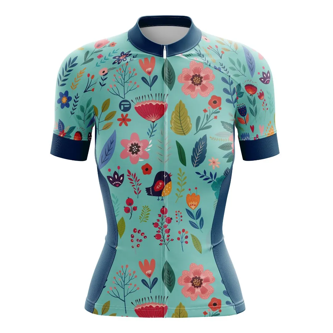 Blooming Garden | Women's Short Sleeve Cycling Jersey