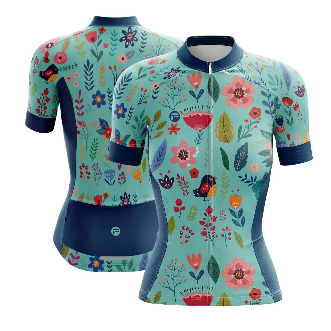 Blooming Garden | Women's Short Sleeve Cycling Jersey