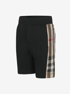 Burberry Boys Cotton Check Trim Shorts