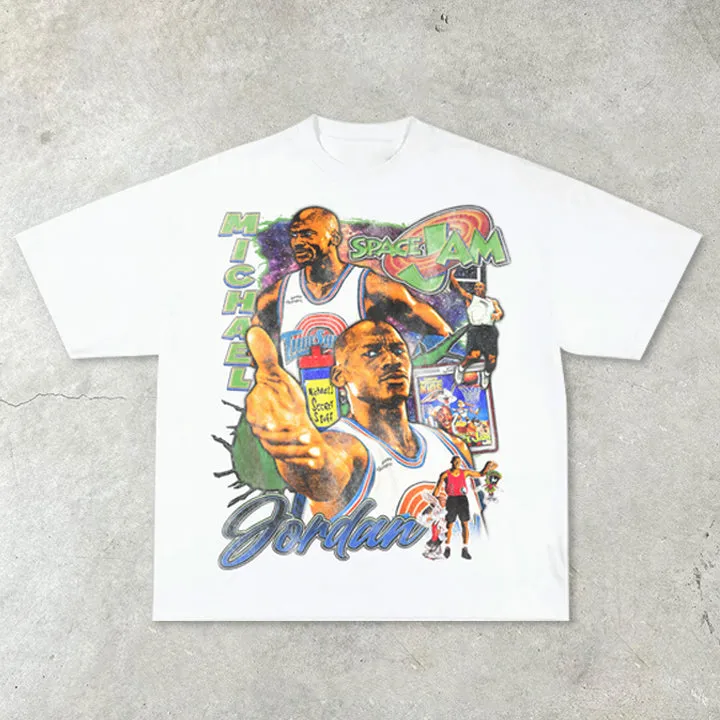 Casual Street Basketball Star T-shirt