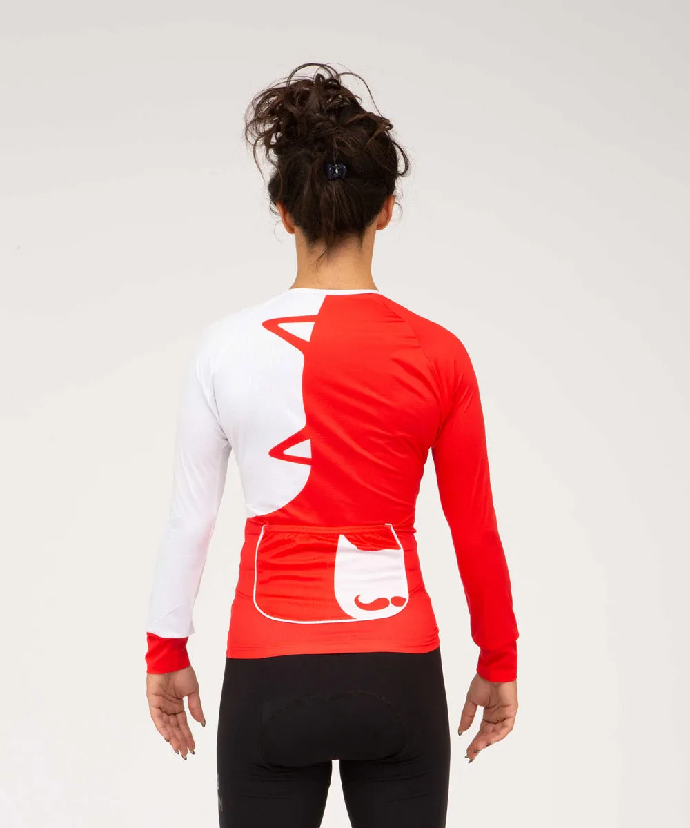 CATUV Long-Sleeve Cycling Jersey for Women