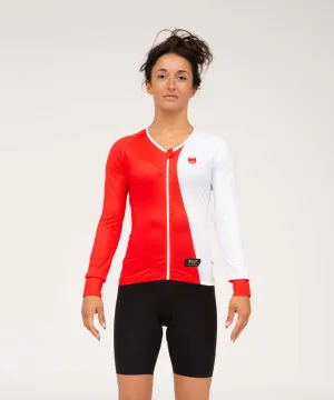 CATUV Long-Sleeve Cycling Jersey for Women