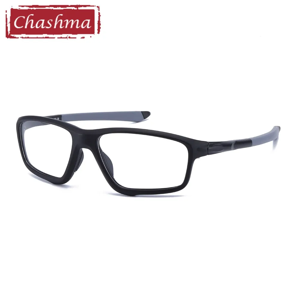 Chashma Men's Full Rim Square Tr 90 Titanium Sport Eyeglasses 9231