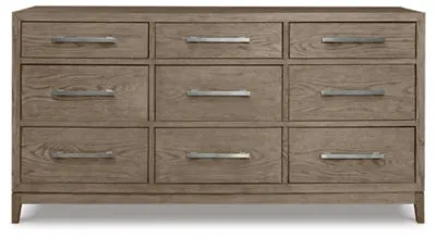 Chrestner King Panel Bed with Dresser