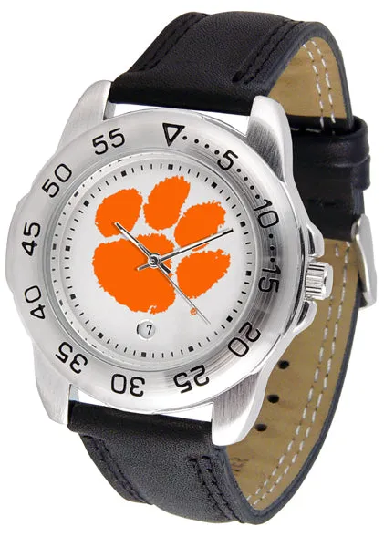 Clemson Tigers Sport Leather Men’s Watch