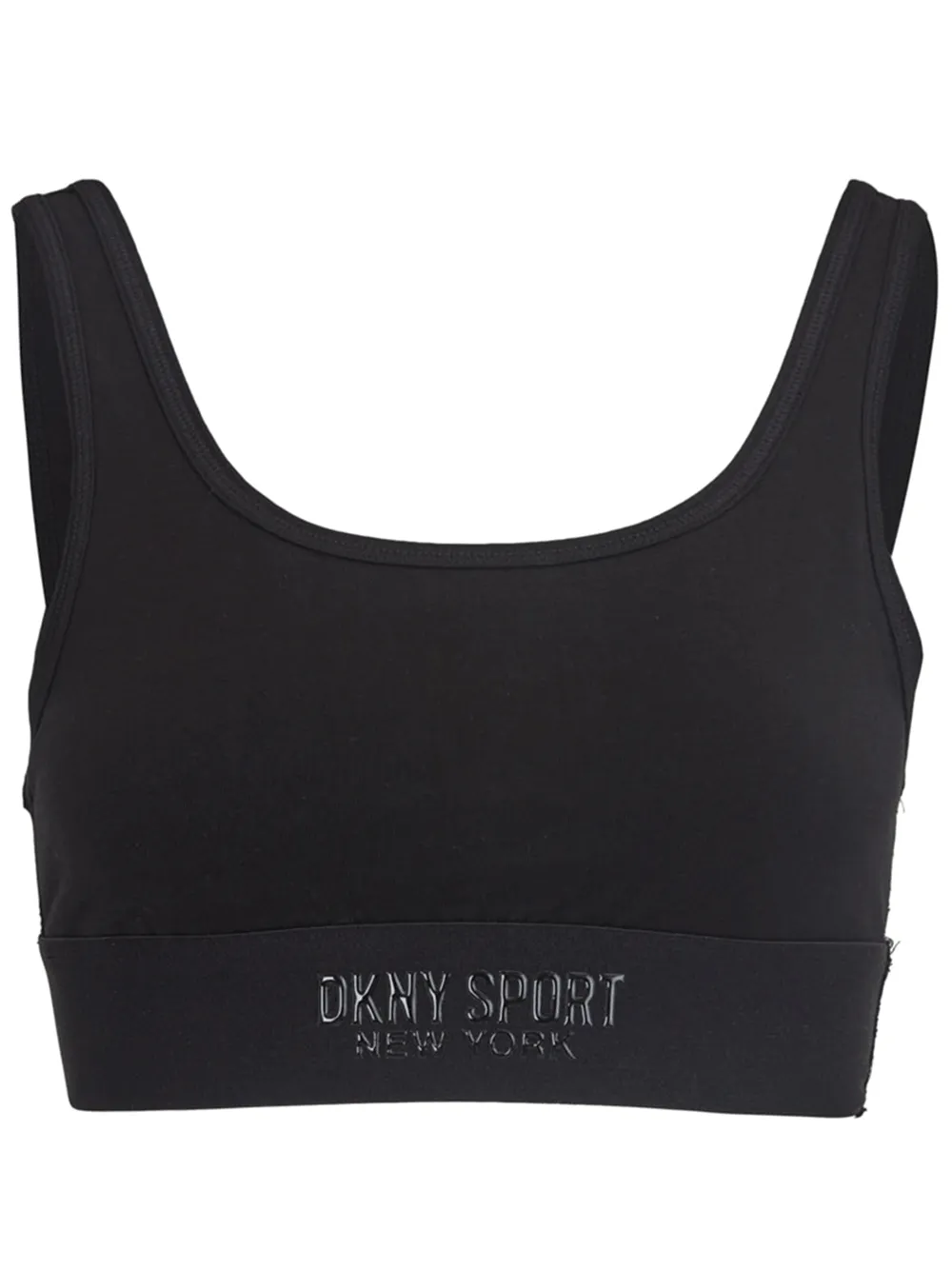 Cotton Spandex Tonal Logo Bralette