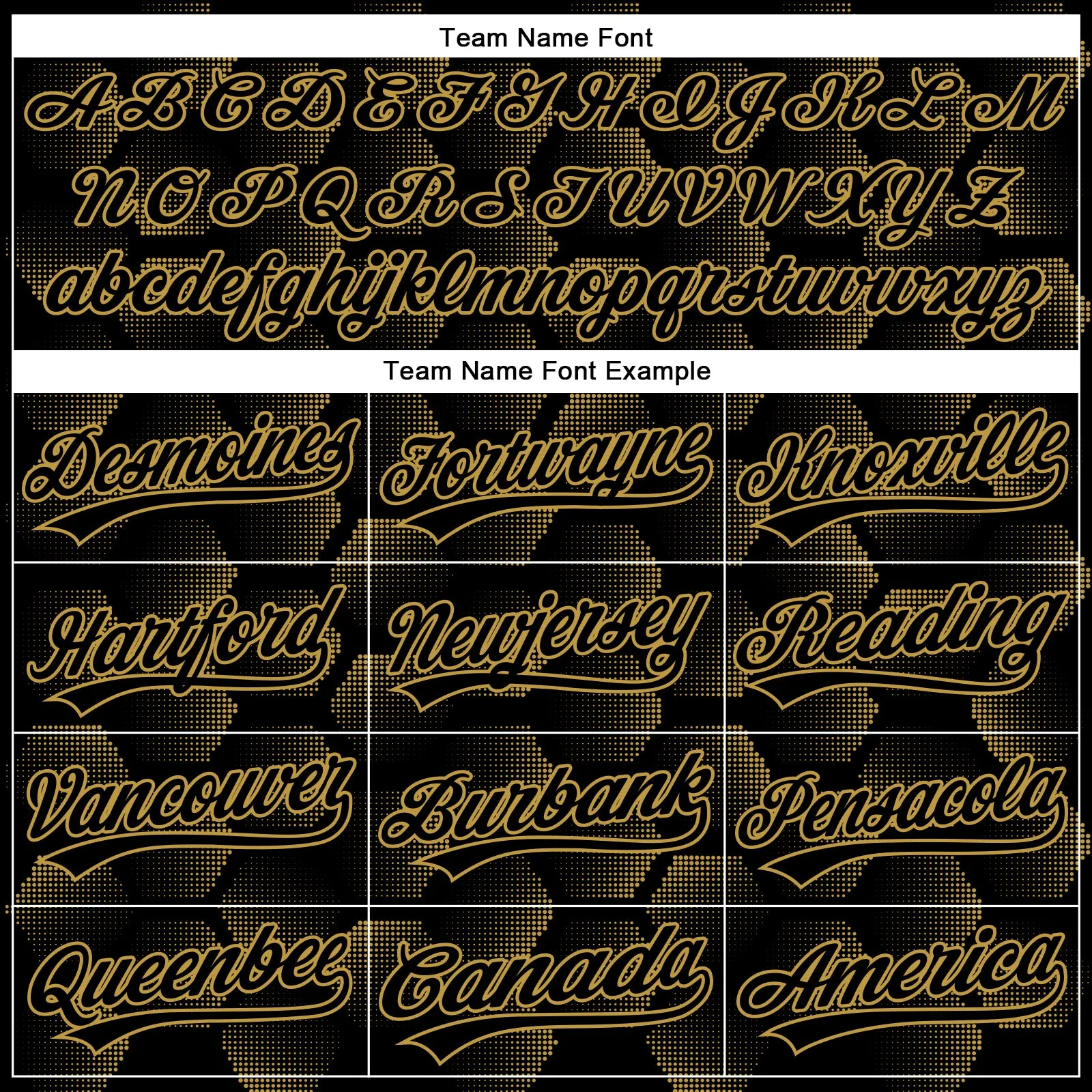 Custom Black Old Gold 3D Pattern Design Halftone Geometric Shapes Authentic Baseball Jersey