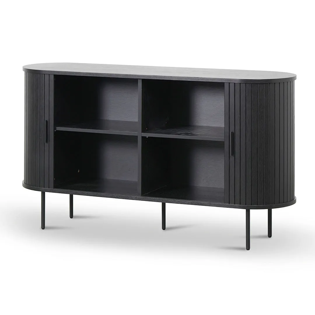 Dania 1.4m Wooden Buffet Unit - Full Black