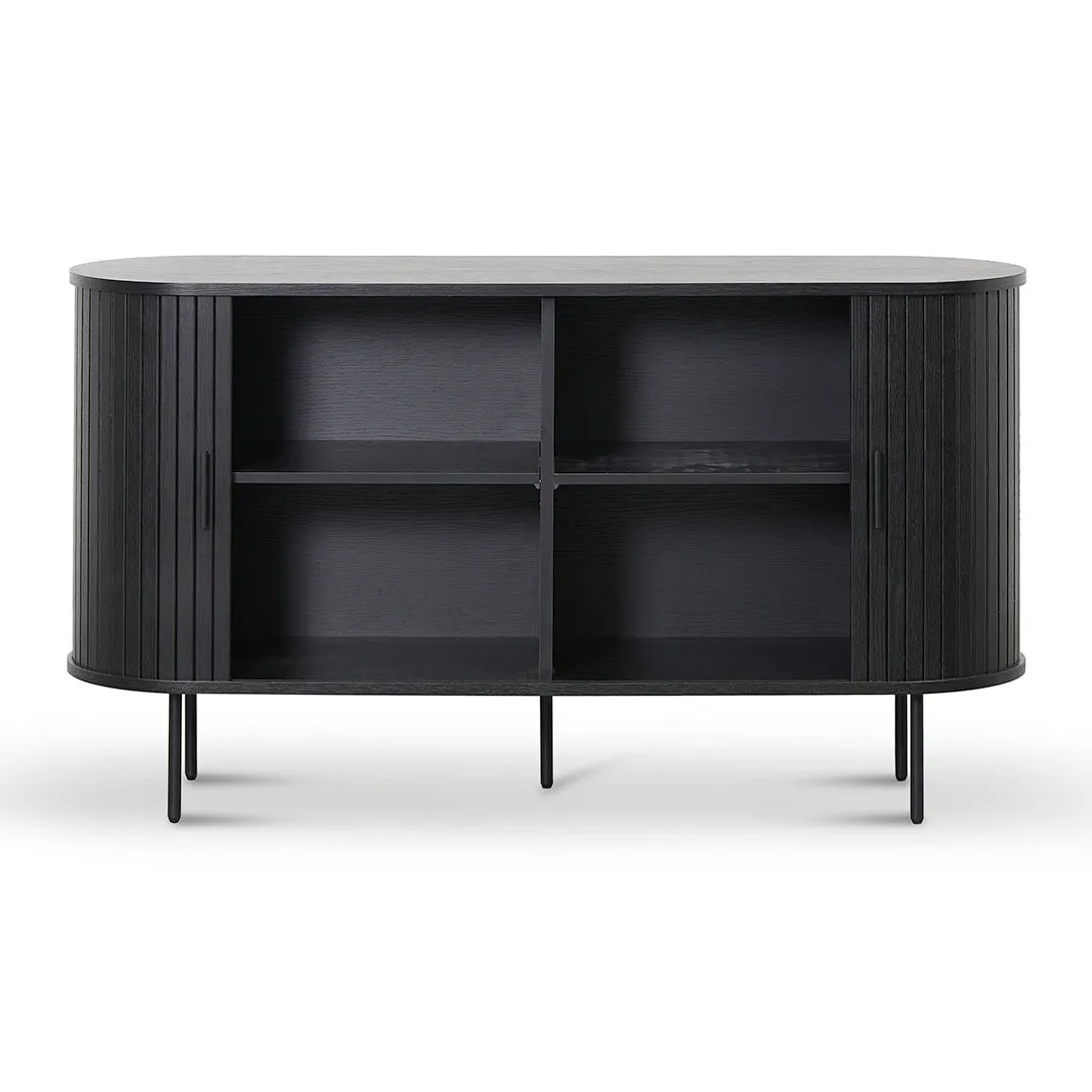 Dania 1.4m Wooden Buffet Unit - Full Black