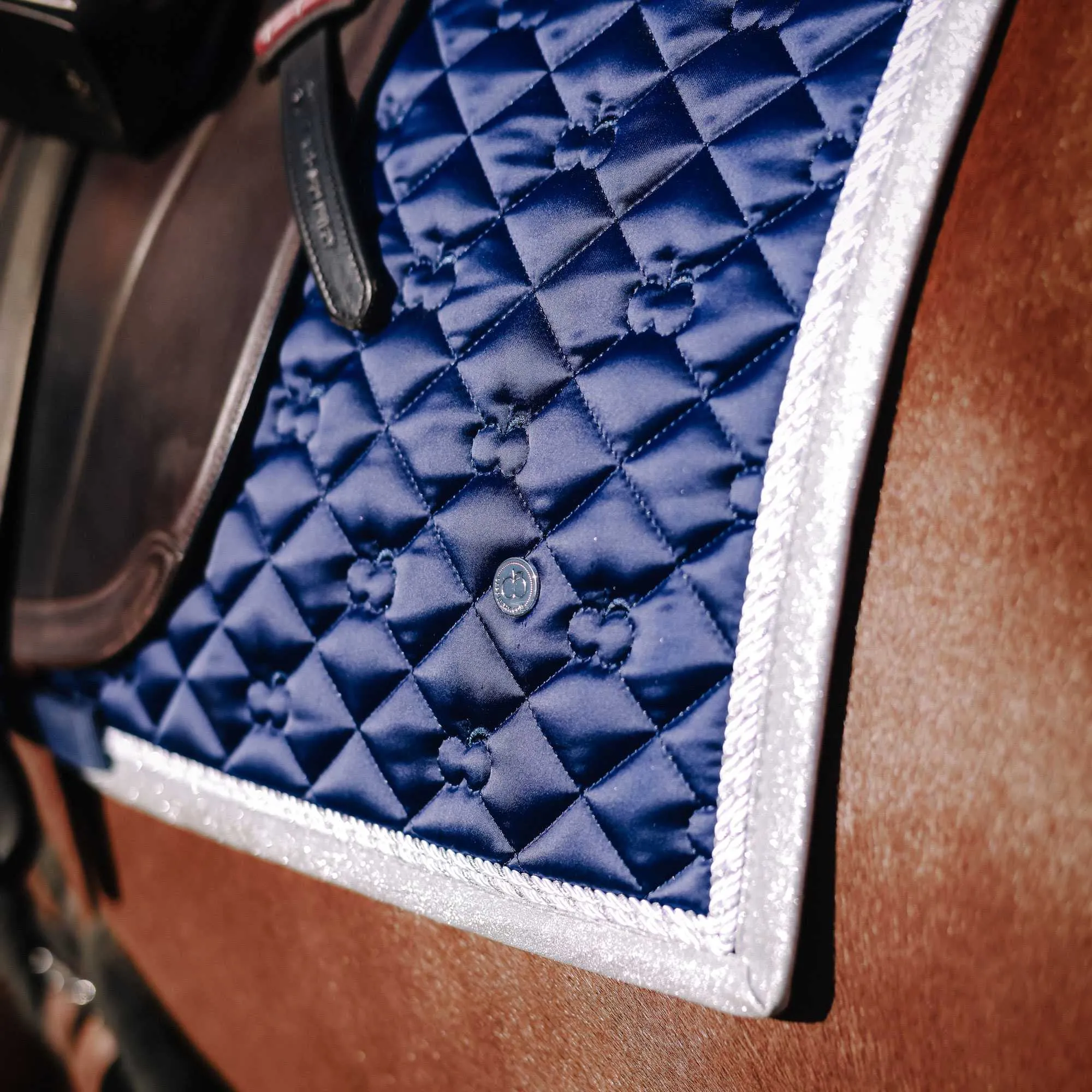 Dapplebay  Sport Dressage Saddle Pad - Midnight Sparkle Blue