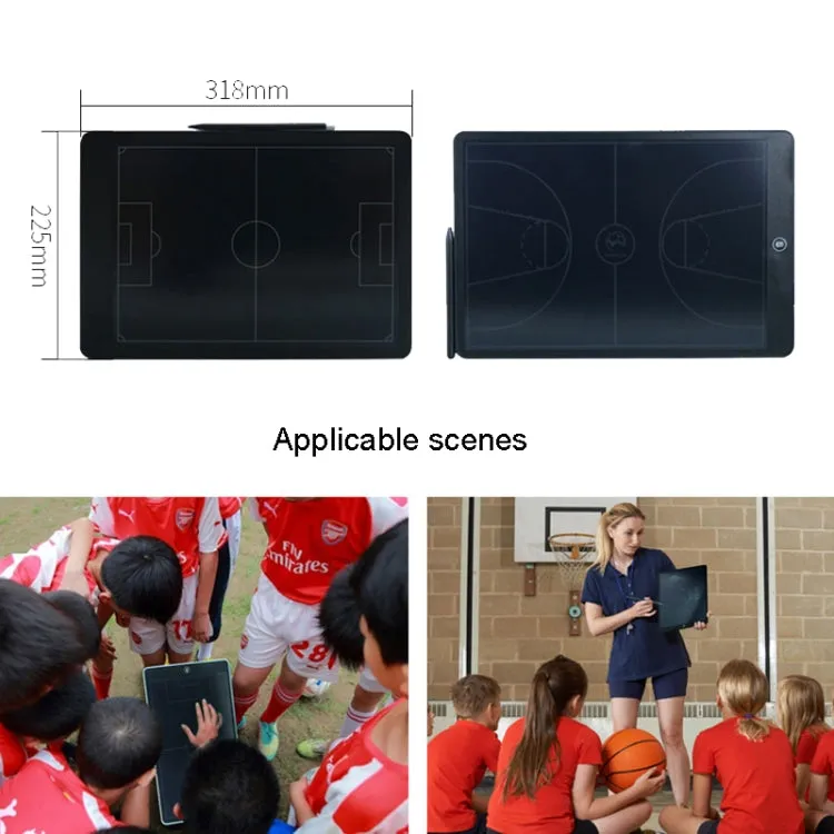 Electronic LCD Football Basketball Teaching Competition Explanation Board, Style: 15 inch Basketball