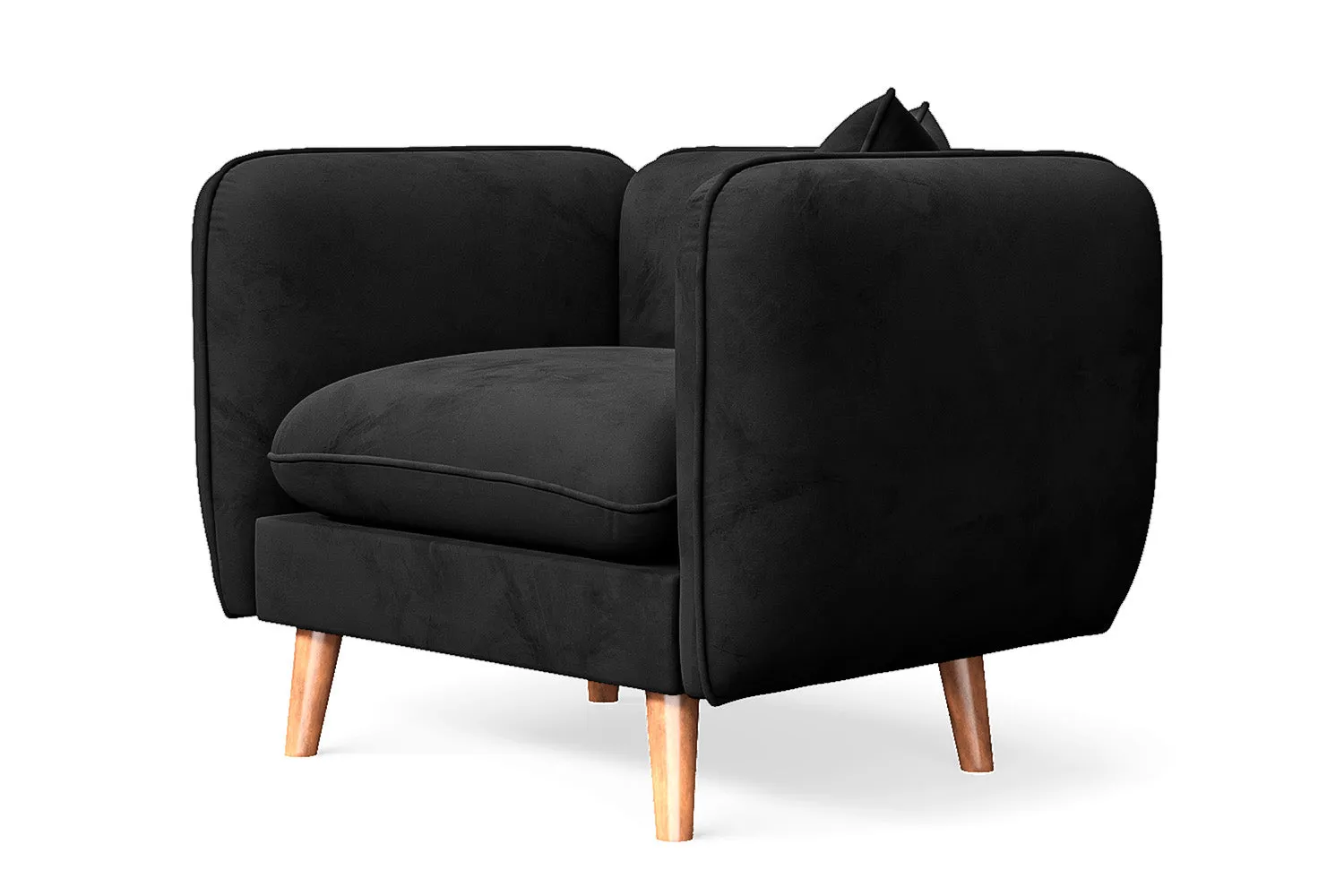 Florence Armchair Black Velvet