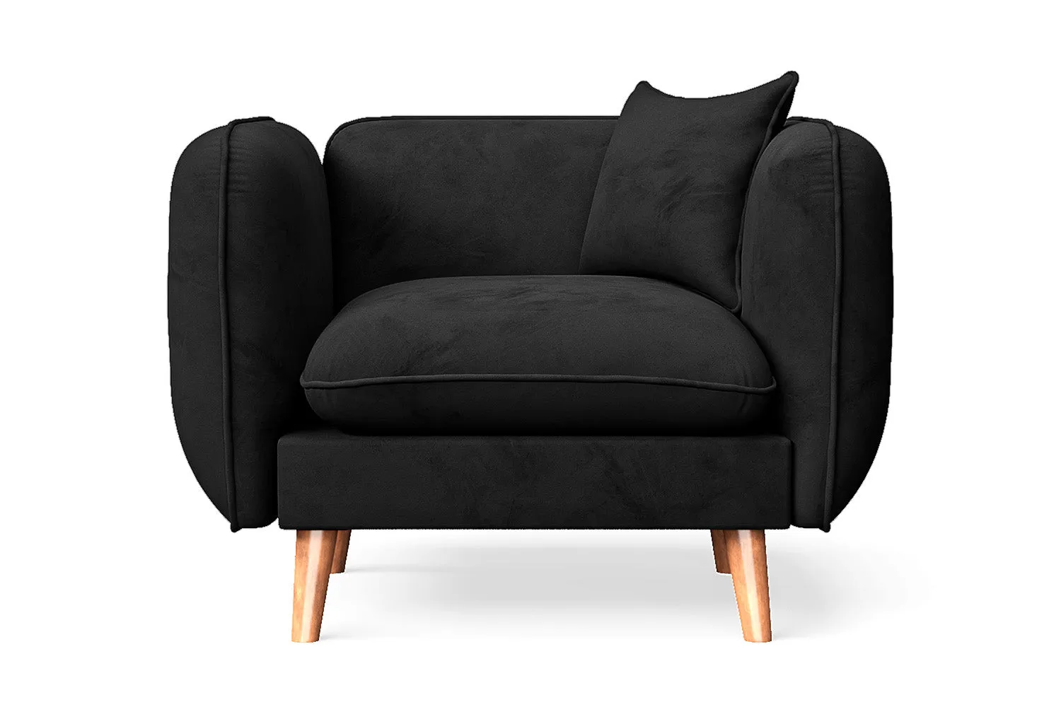 Florence Armchair Black Velvet