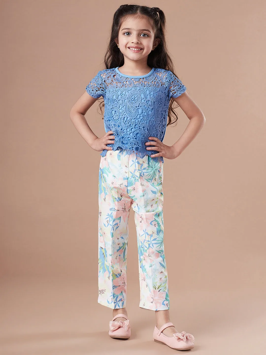 Girls Top With Trousers - Ps Peaches