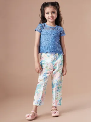 Girls Top With Trousers - Ps Peaches