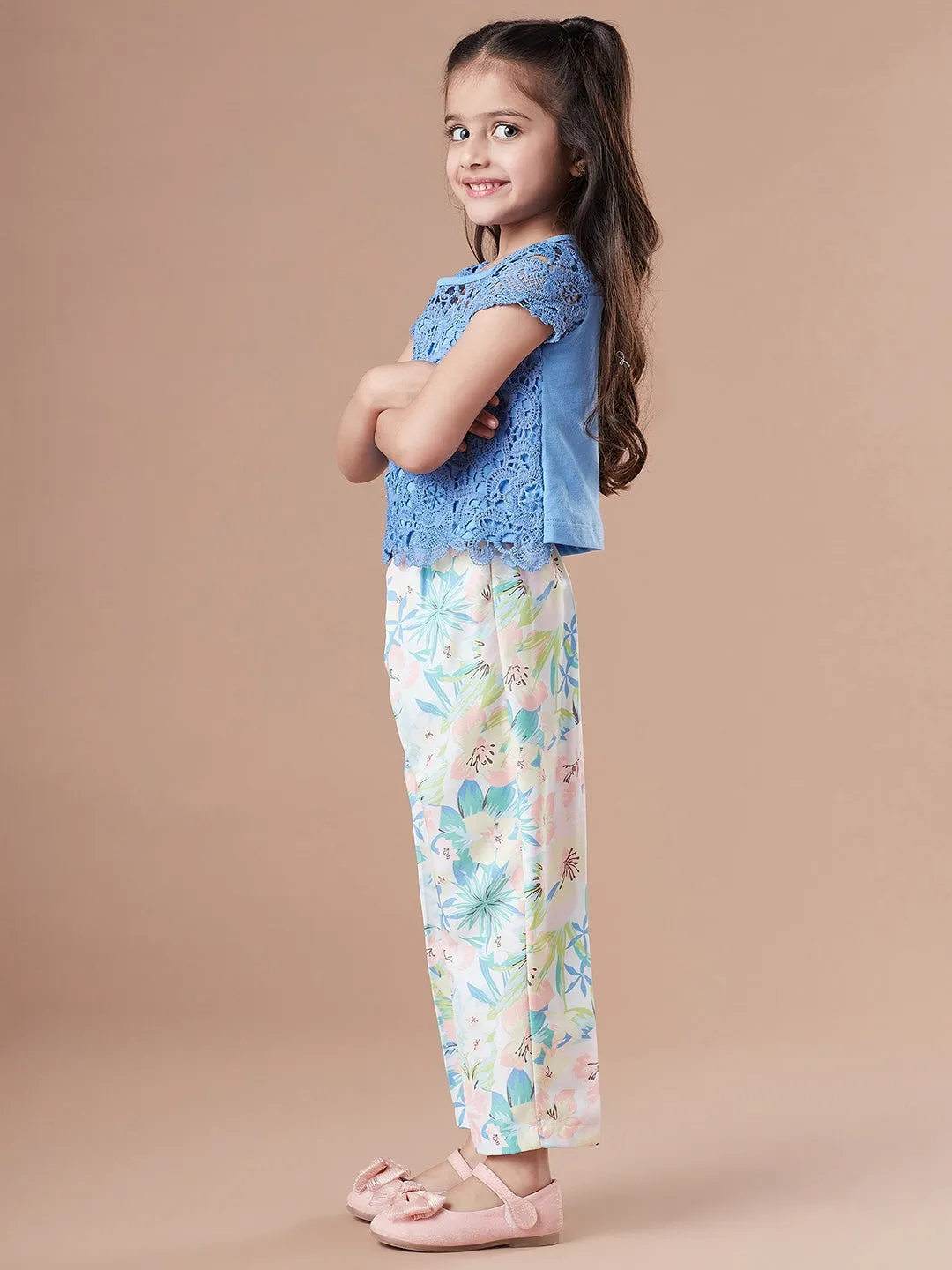 Girls Top With Trousers - Ps Peaches