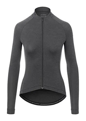 Giro Womens New Road LS Jersey - Charcoal Heather - Size M