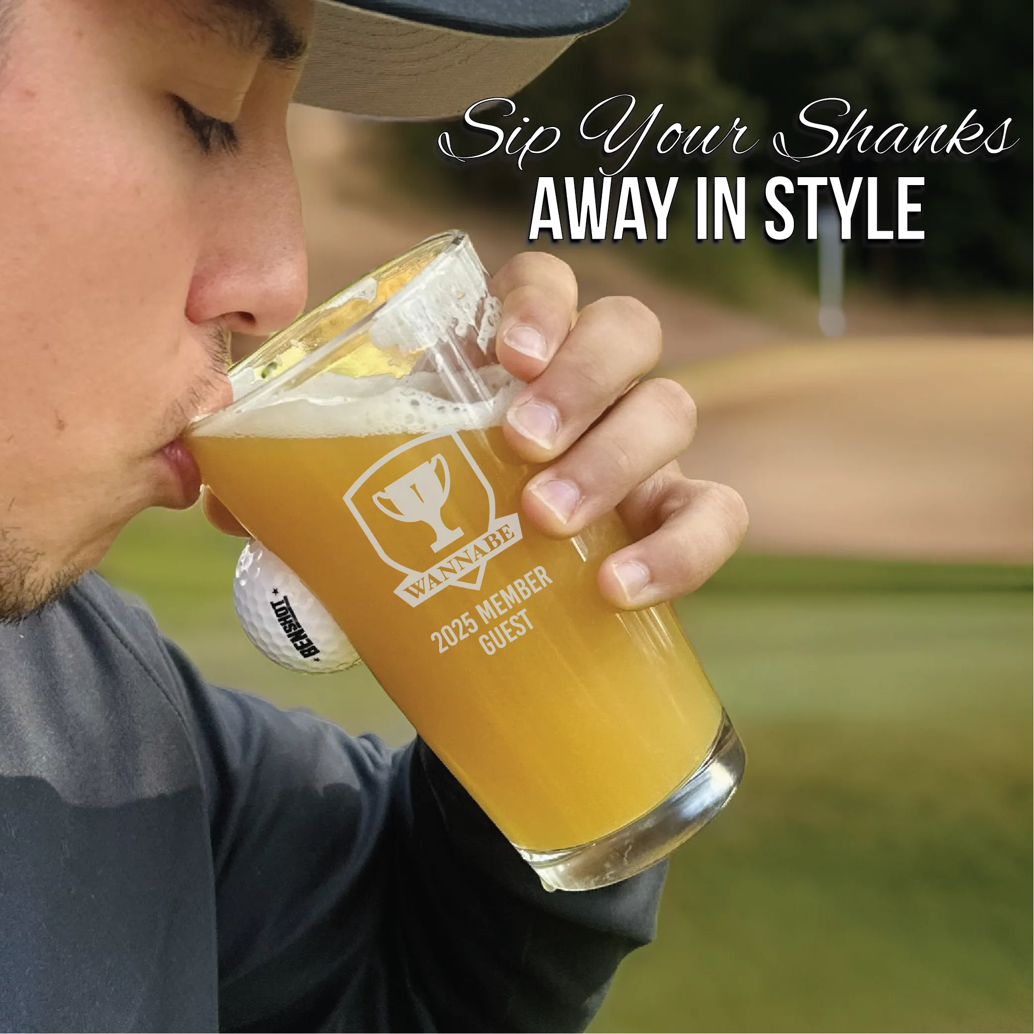 Golf Tournament Golf Ball Pint Glass