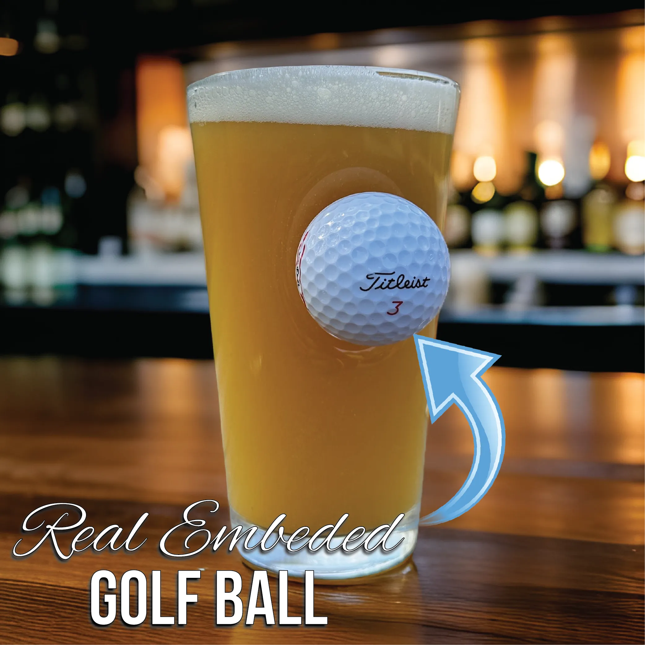 Golf Tournament Golf Ball Pint Glass