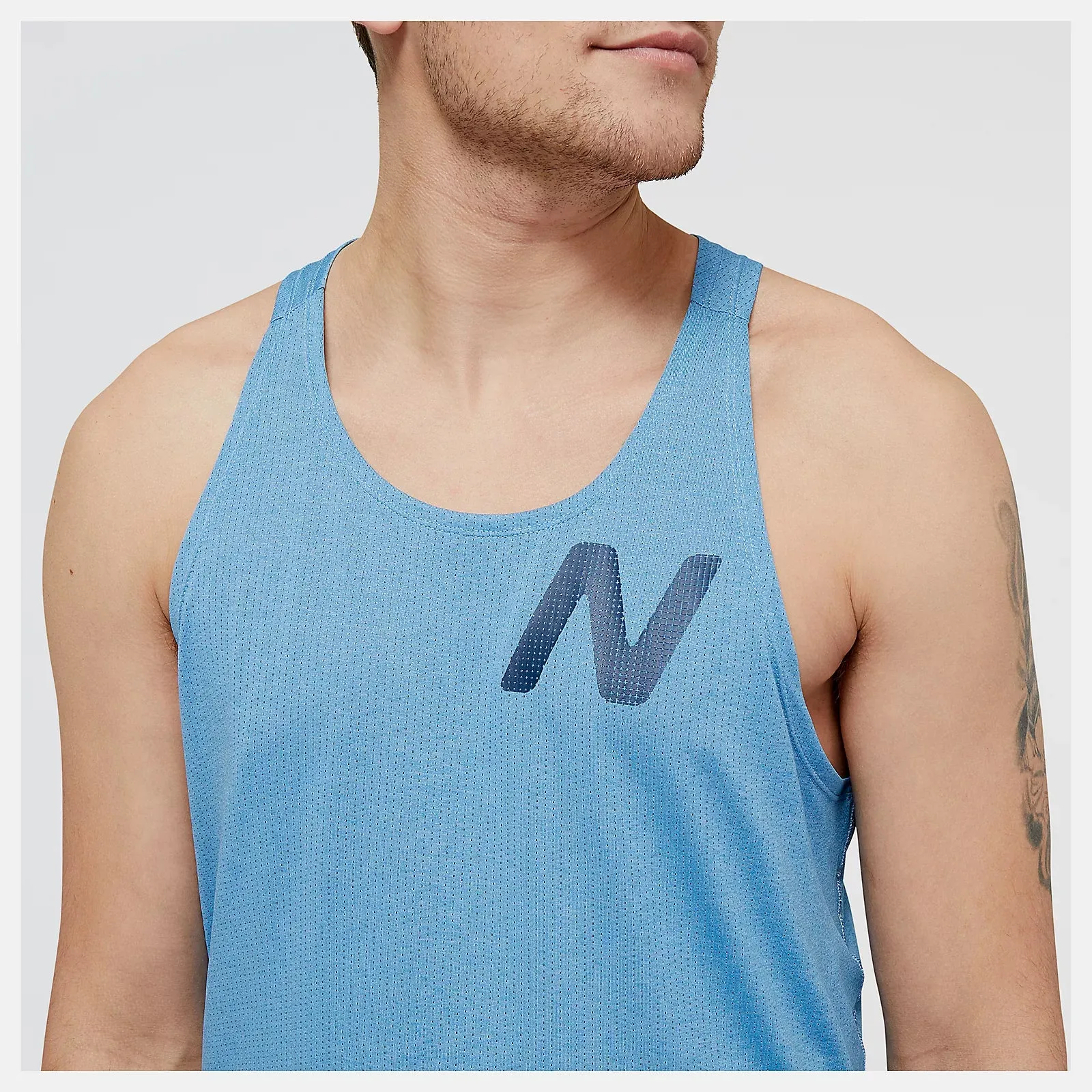 Graphic Impact Singlet | Heritage Blue