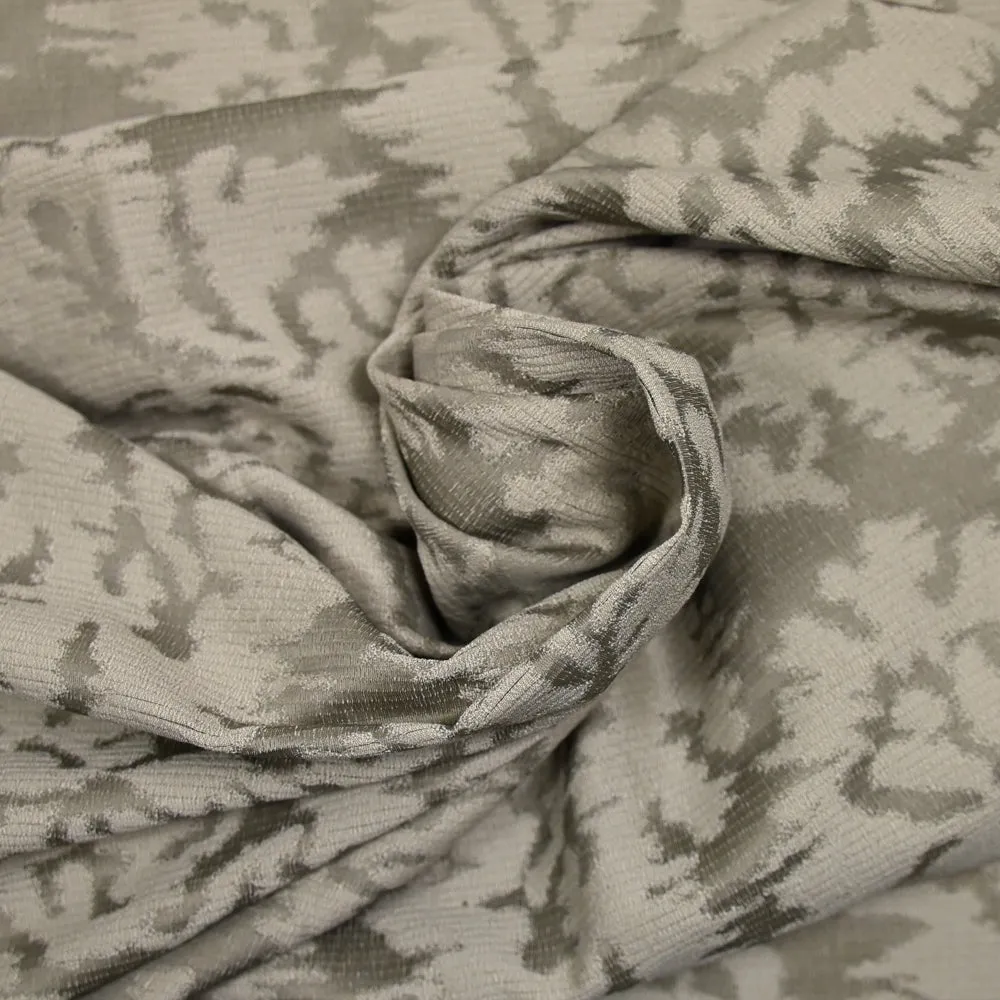 Jacquard de polyester rivière gris