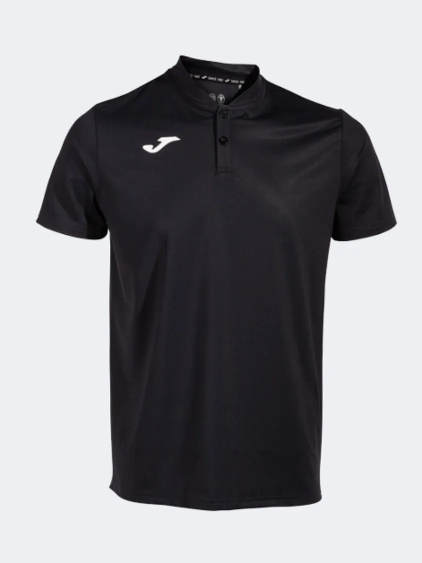 Joma Challenge Men Training Polo Short Sleeve Black