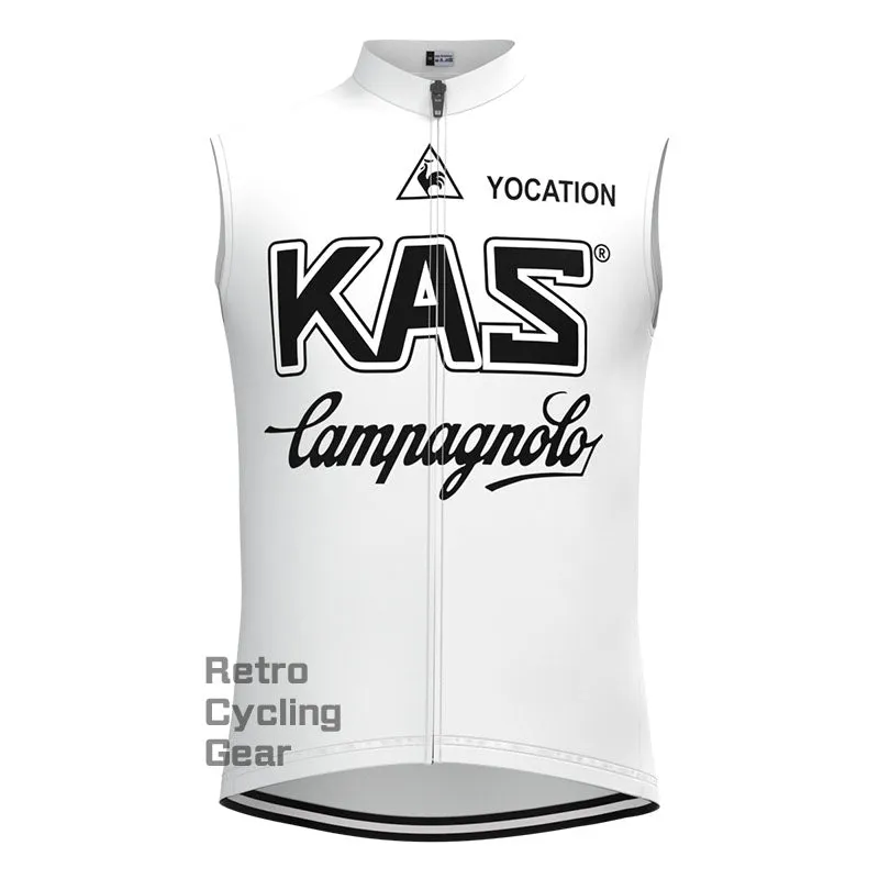 KAS White Retro Long Sleeve Cycling Kit