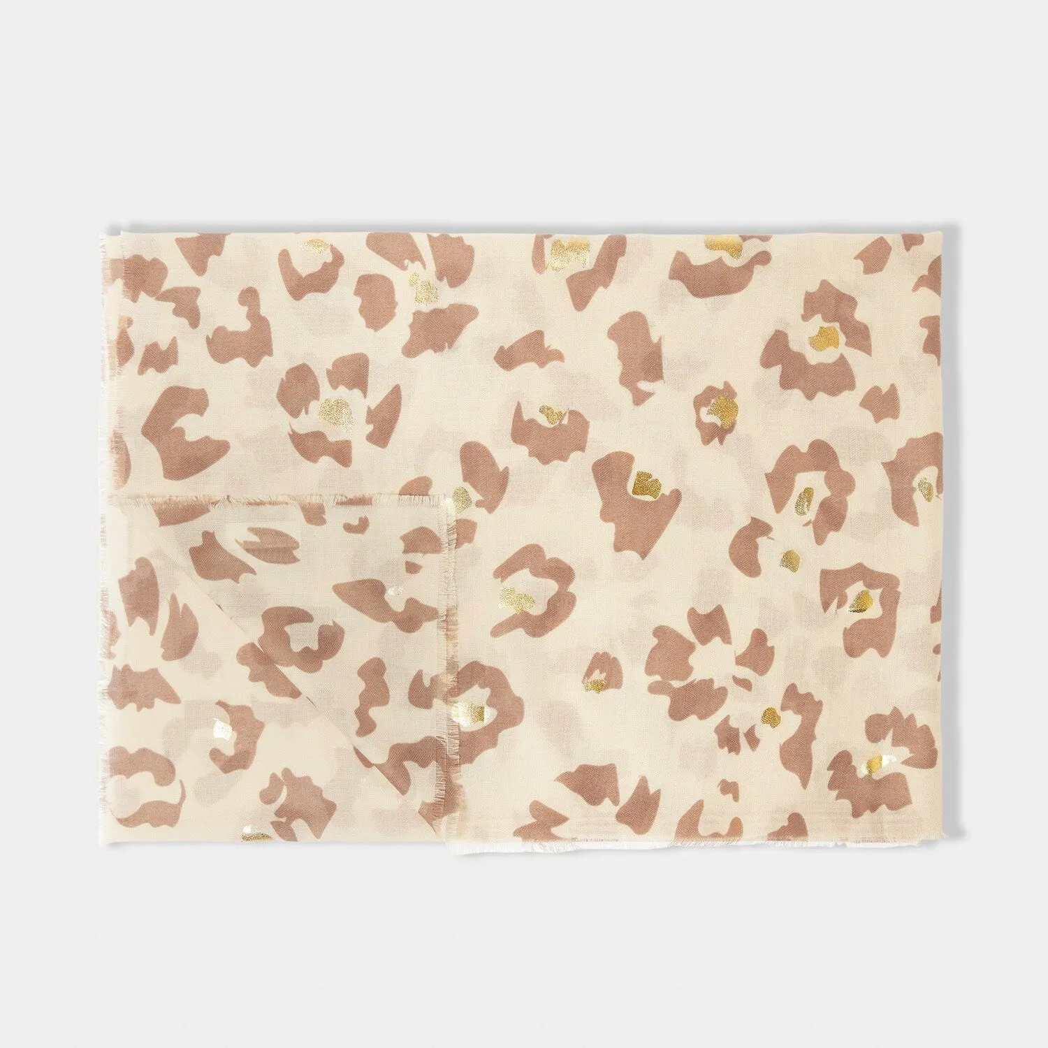 Katie Loxton Foil Printed Scarf Abstract Flower