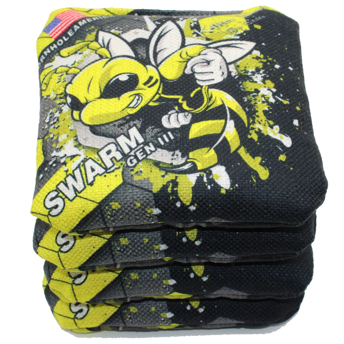 Killer Bees Swarm Gen III YELLOW Series Pro Style cornhole Bags