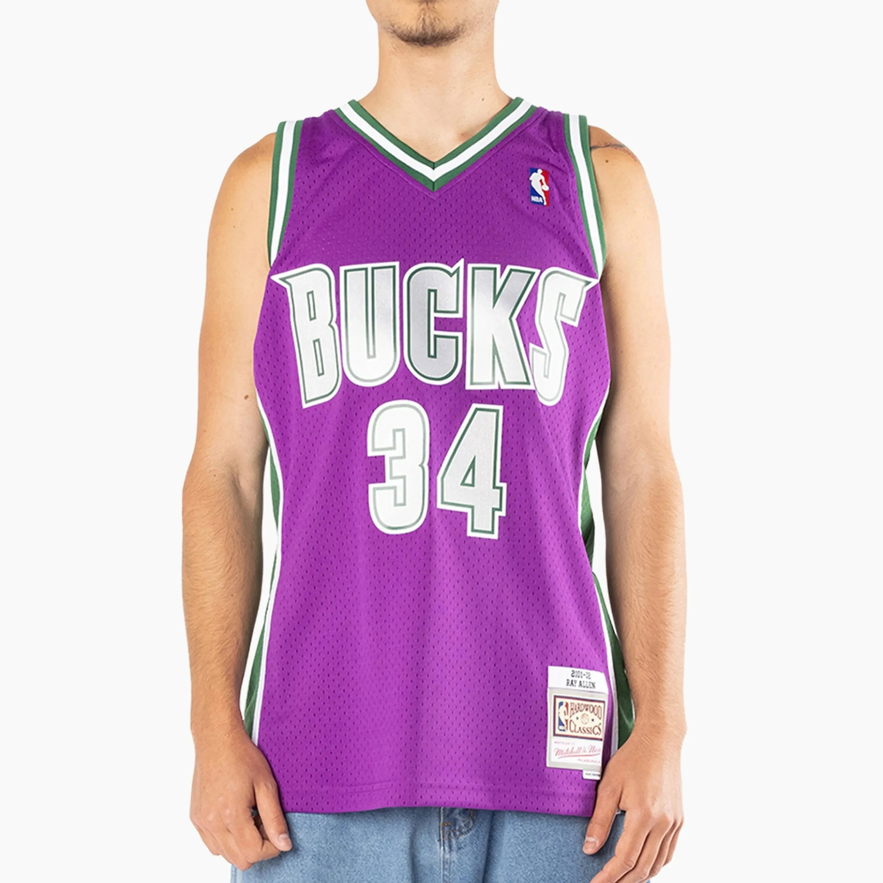 Mitchell & Ness - Milwaukee Bucks Allen 34, 01-02 Away NBA Swingman Jersey