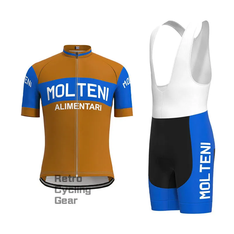 Molteni Brown Retro Long Sleeve Cycling Kit