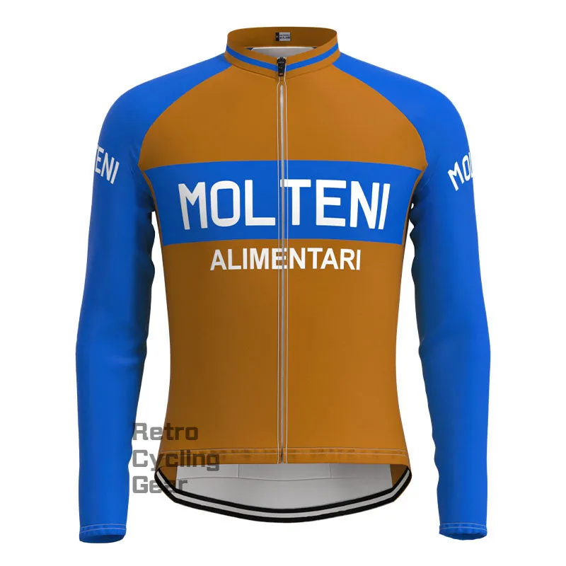 Molteni Brown Retro Long Sleeve Cycling Kit