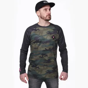 Muc-Off  Mtb Long Sleeve Camo Camo/Green Small Men'S Long Sleeve Riders Jersey  Apparel