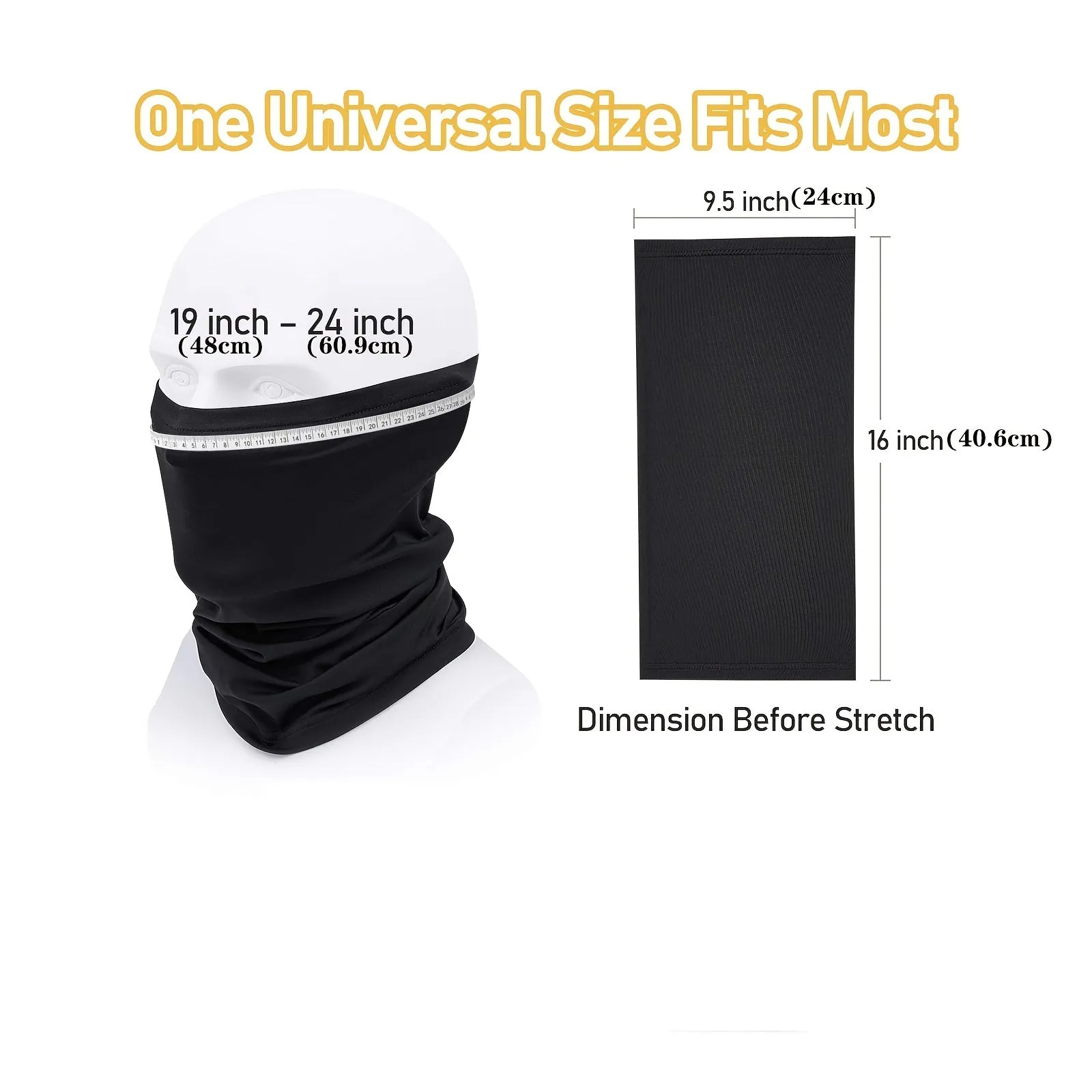 Multipurpose Neck Gaiter Sun  Wind Protection for Outdoor Activities