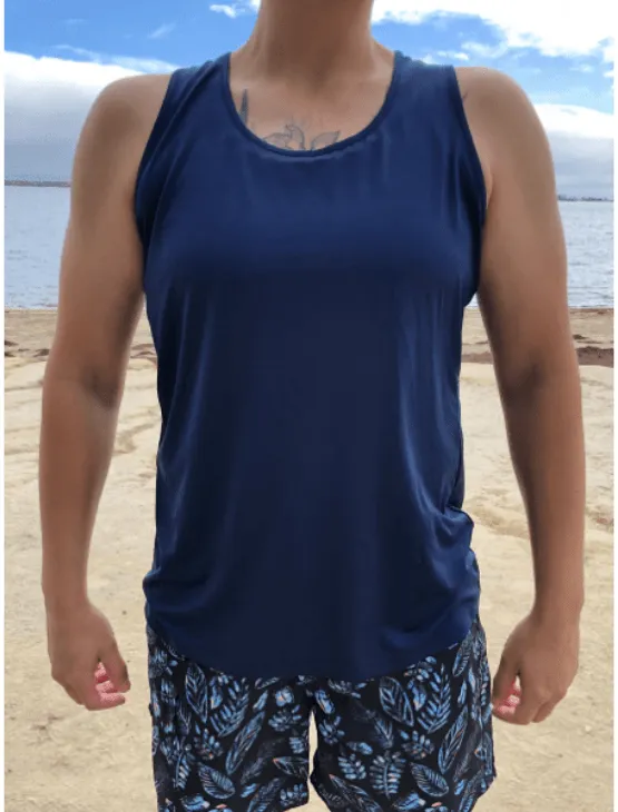 Navy Swim-Sport Tank (without Swim Bra)