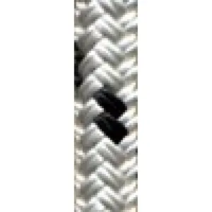 Polyester Braid - 3/8" White w/Black $/FT