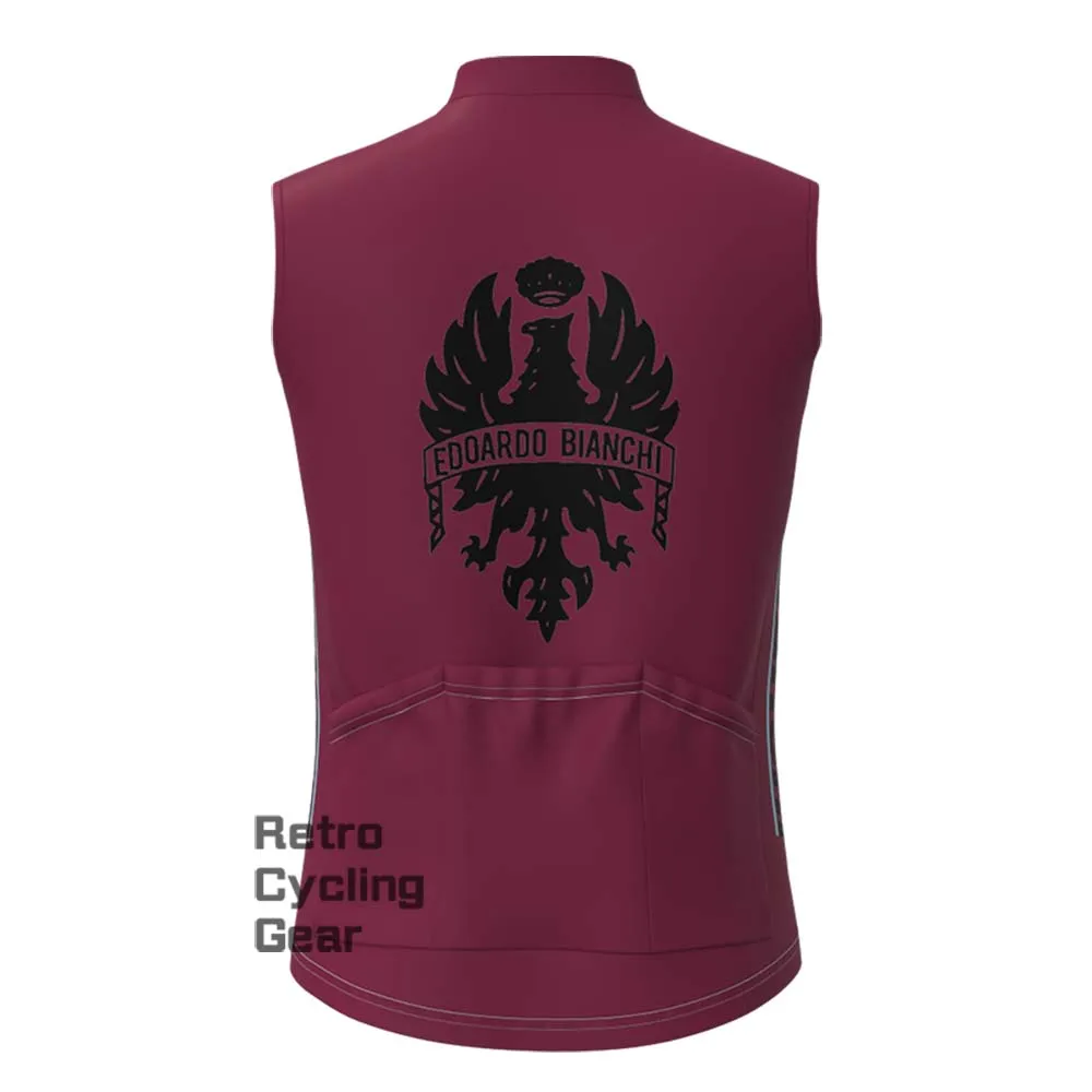 Red Bianchi Fleece Cycling Vest