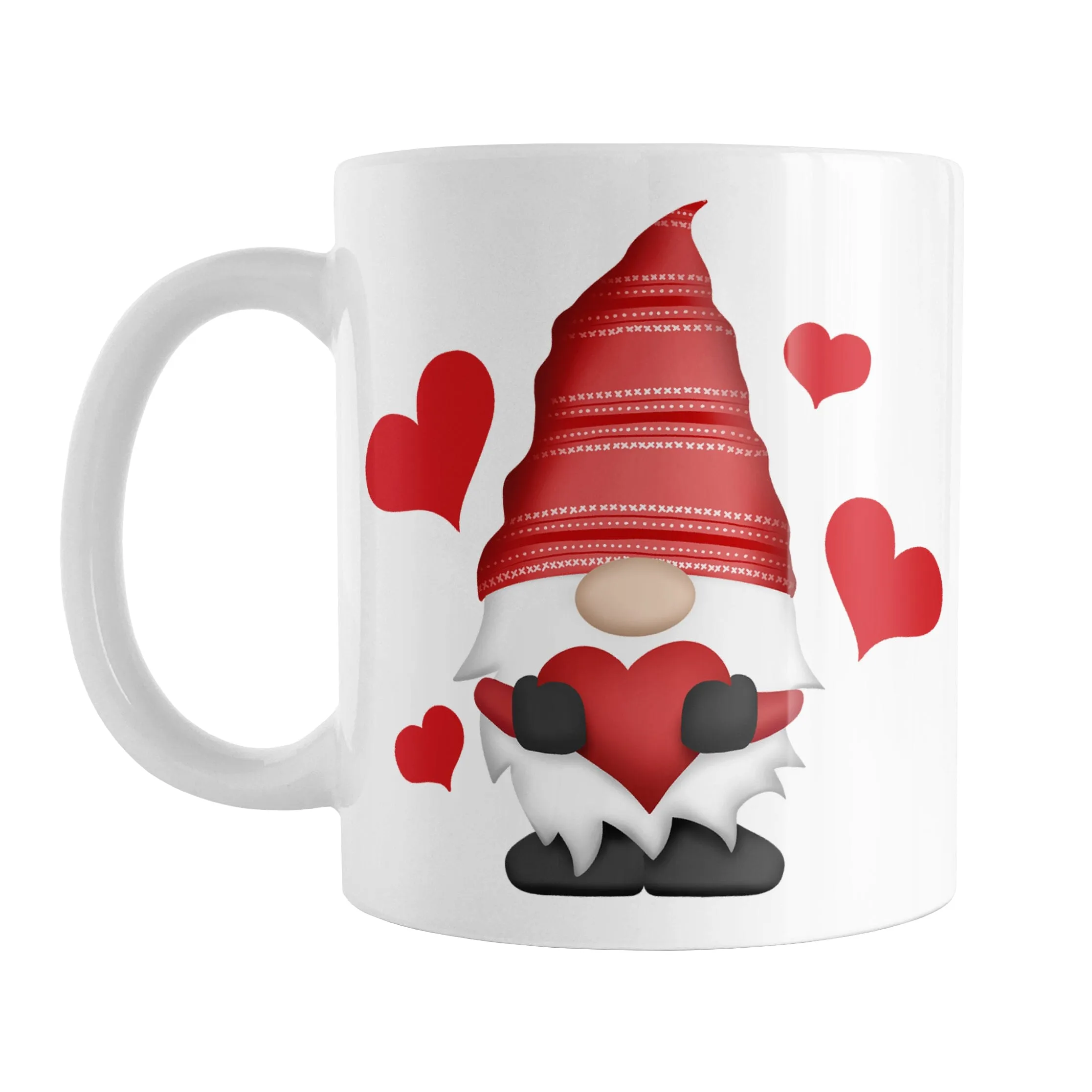 Red Heart Gnome Mug