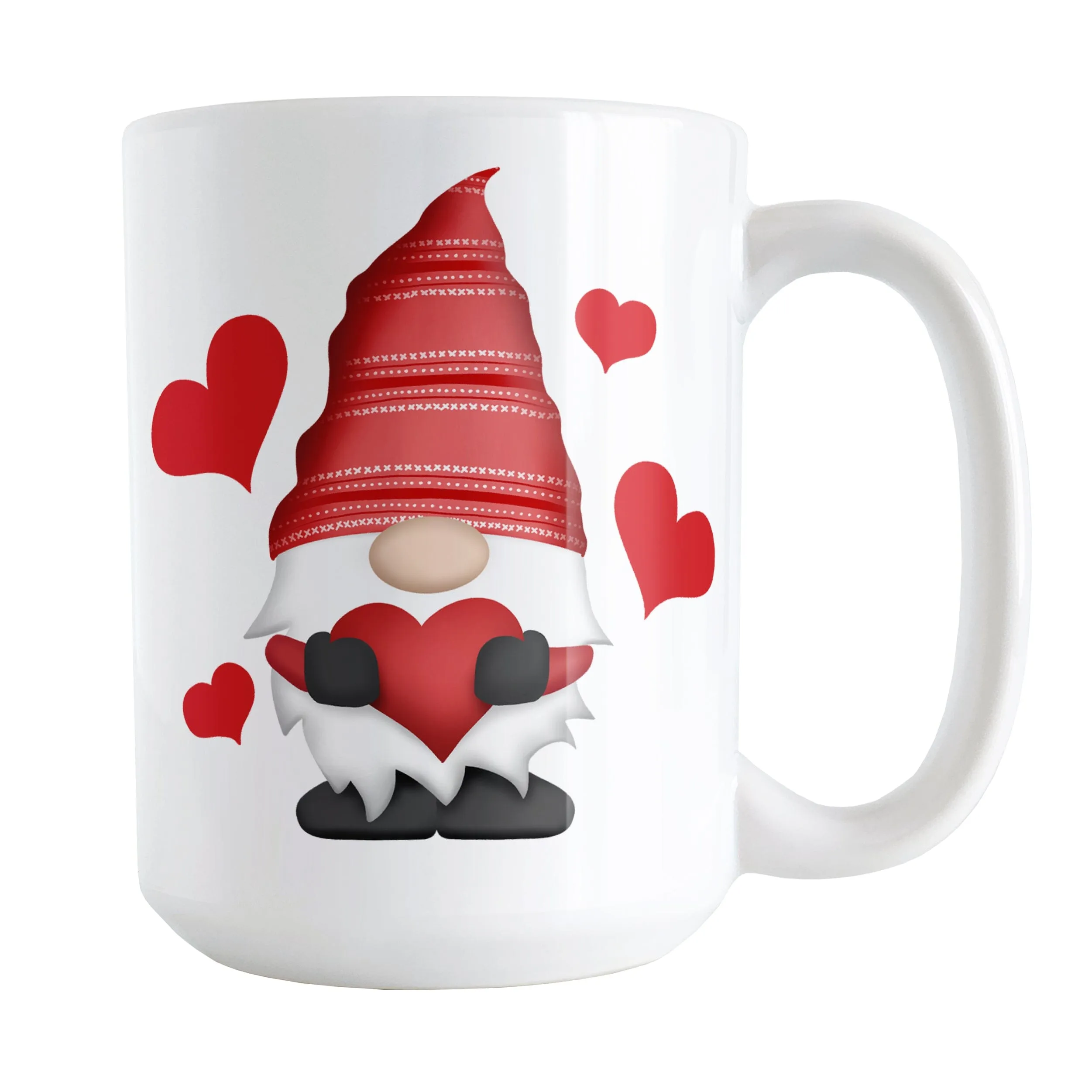 Red Heart Gnome Mug